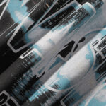 MA006，P65,MAJESTIK Department Garment Dyed Print Crop Tee烫钻
