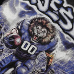MA005P68，MAJESTIK Lion Football Graphic Crop Tee烫钻设计
