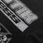 MA003P65，MAJESTIK Death Chain Garment Dyed Print Crop Tee烫钻