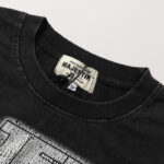 MA003P65，MAJESTIK Death Chain Garment Dyed Print Crop Tee烫钻