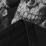 MA003P65，MAJESTIK Death Chain Garment Dyed Print Crop Tee烫钻