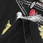 MA002P70，MAJESTIK Bulldog Graphic Crop Tee烫钻设计