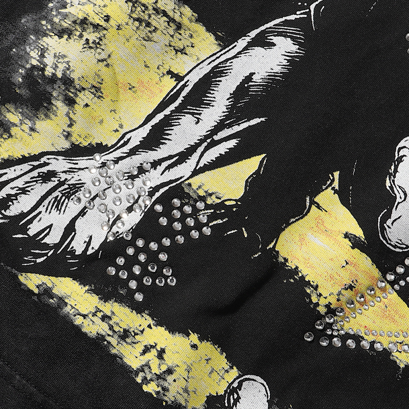 MA002P70，MAJESTIK Bulldog Graphic Crop Tee烫钻设计