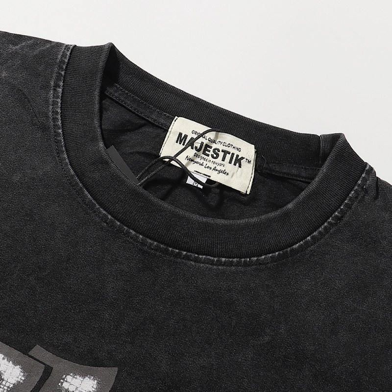 MA002P70，MAJESTIK Bulldog Graphic Crop Tee烫钻设计