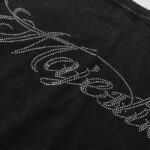 MA001P70，MAJESTIK Bulldog Football Graphic Crop Tee烫钻