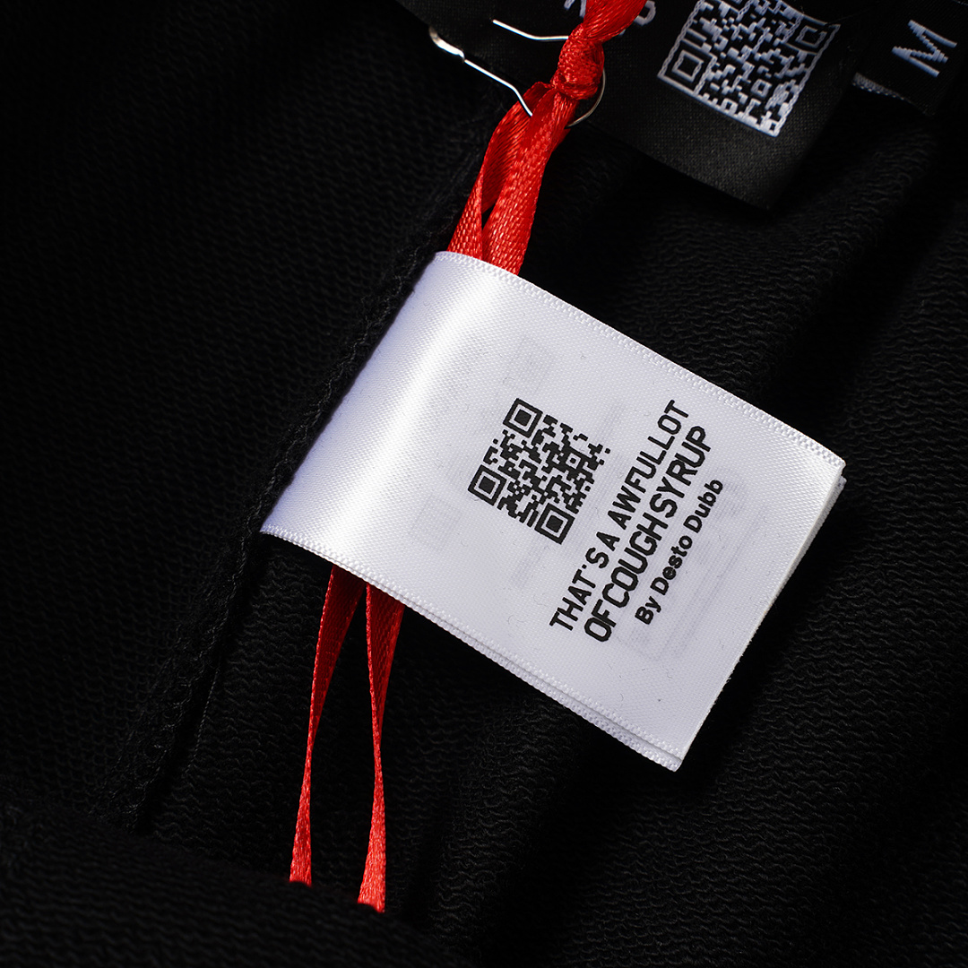 T2507#短裤｜P66 THAT'S A AWFUL LOT OF COUGH SYRUP 现货实拍 美式简约 休闲短裤 面料（fabric):纯棉卫衣毛圈380克 码数（size）：S-M- L-
