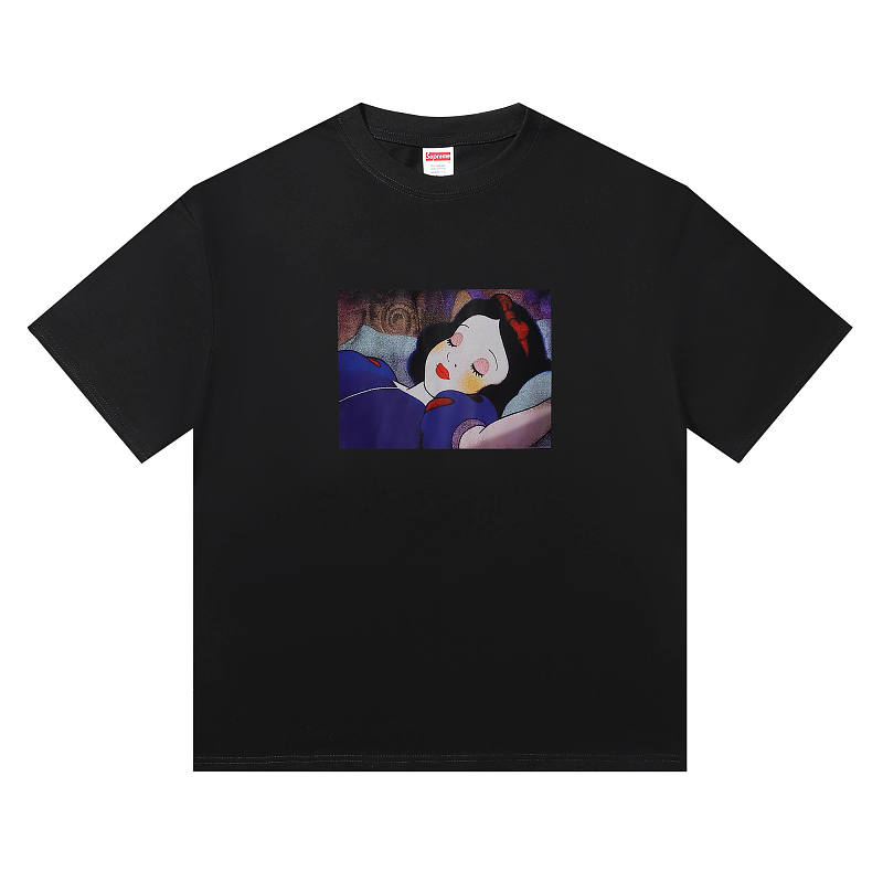 3031 p63 Supreme白雪公主t 白色 黑色 SMLXL