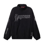 801   p145 Supreme 连帽美式潮流夹克 黑色 杏色 SMLXL 尺码 S M L XL 衣长 68-70-72-74 胸围 124-128-132-136 袖长 80-81-82-83