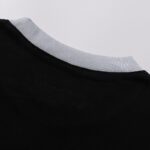 3034 p80 Supreme SS25 WEEK8 Split S/S Football Top 拼接图案罗纹圆领短袖美式潮流足球衣 男女同款 黑色 smlxl