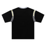 3034 p80 Supreme SS25 WEEK8 Split S/S Football Top 拼接图案罗纹圆领短袖美式潮流足球衣 男女同款 黑色 smlxl
