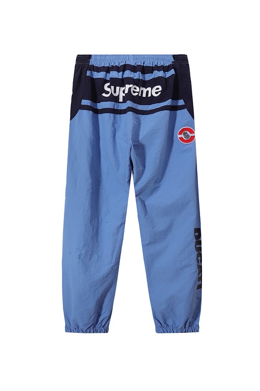Supreme x DUCATI 联名款 SS24 WEEK16 TRACK PANT  Logo印花撞色设计针织运动裤  E2604 p150裤子黑色 白色  SMLXL