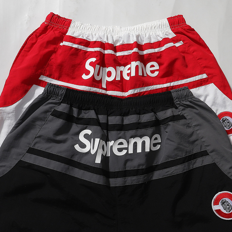 Supreme x DUCATI 联名款 SS24 WEEK16 TRACK PANT  Logo印花撞色设计针织运动裤  E2604 p150裤子黑色 白色  SMLXL