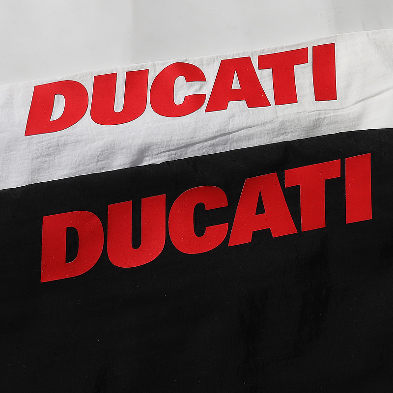 Supreme x DUCATI 联名款 SS24 WEEK16 TRACK PANT  Logo印花撞色设计针织运动裤  E2604 p150裤子黑色 白色  SMLXL