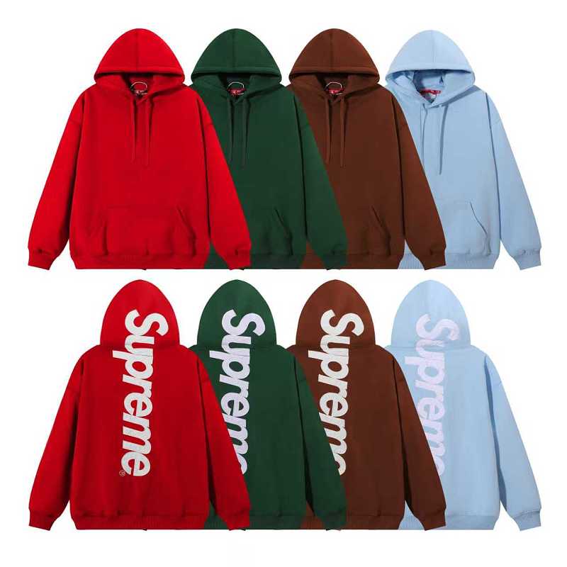 3624p110元sup刺绣款卫衣颜色：红 绿 卡其 蓝 码数：S M L XL