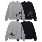 8617p100sup联名nike刺绣 黑色  灰色  SMLXL （圆领）尺码表 尺码 S M L XL 胸围 60 62 64 66 衣长 70 72 74 76 肩宽58 60 62 64
