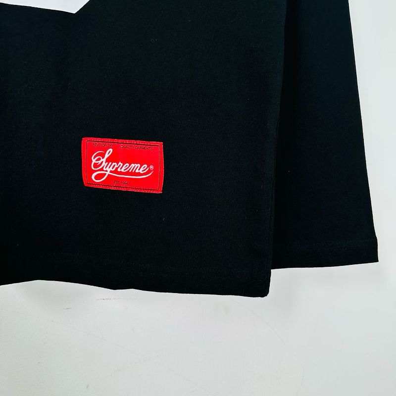 P65-9098# Supreme 联名款SS26  88号兔子圆领长袖  黑色、白色 S-XL