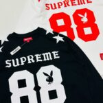 P65-9098# Supreme 联名款SS26  88号兔子圆领长袖  黑色、白色 S-XL
