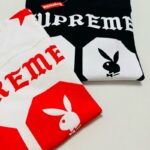 P65-9098# Supreme 联名款SS26 88号兔子圆领长袖 黑色、白色 S-XL