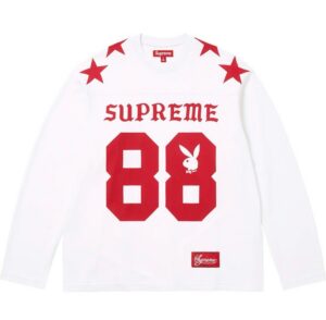 yupoo_67006_46de7e38.jpg P65-9098# Supreme 联名款SS26 88号兔子圆领长袖 黑色、白色 S-XL