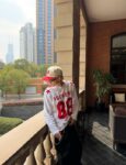 P65-9098# Supreme 联名款SS26 88号兔子圆领长袖 黑色、白色 S-XL