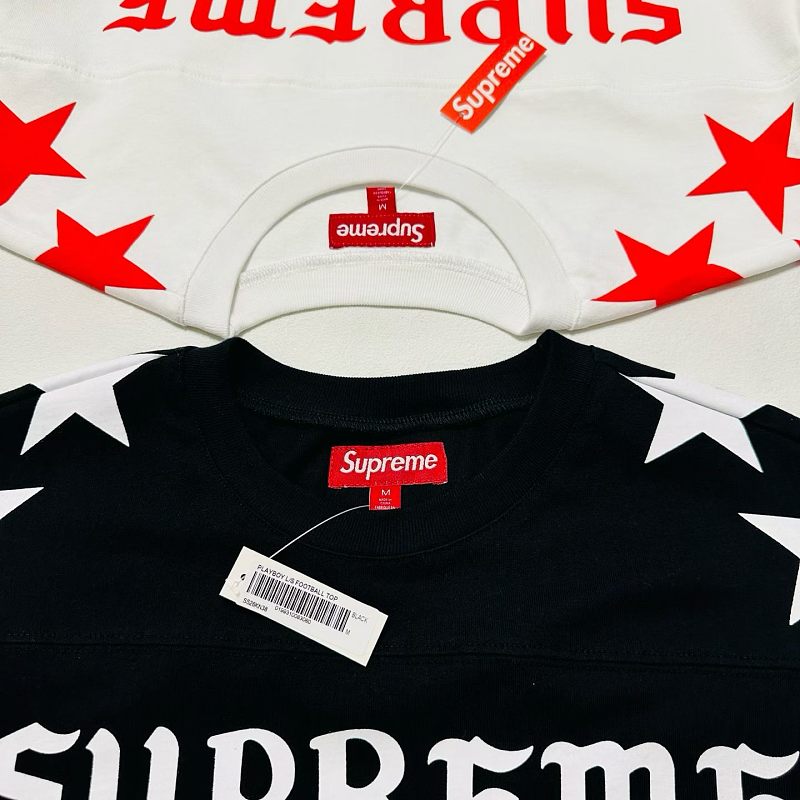 P65-9098# Supreme 联名款SS26 88号兔子圆领长袖 黑色、白色 S-XL