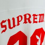 P65-9098# Supreme 联名款SS26 88号兔子圆领长袖 黑色、白色 S-XL