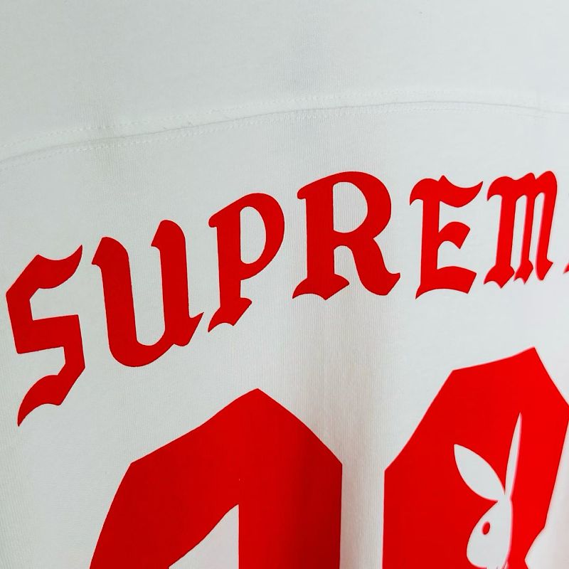 P65-9098# Supreme 联名款SS26 88号兔子圆领长袖 黑色、白色 S-XL
