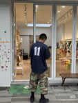 P70-3015#刺绣绣花BASEBALL HNLEY TEE 亨利领棒球服短袖 黑色、蓝色 S-XL
