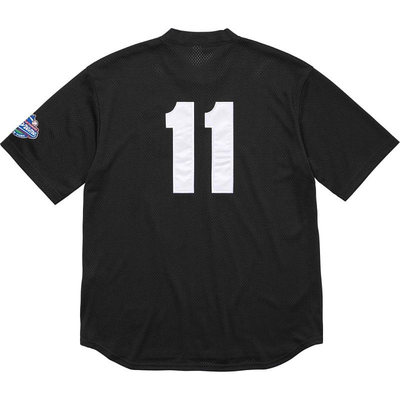 P70-3015#刺绣绣花BASEBALL HNLEY TEE 亨利领棒球服短袖 黑色、蓝色