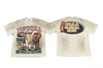 编号727 #P75 DUAA New Age T-shirt 2026ss欧美最新潮牌白墨直喷烫钻洗水做旧短袖T恤 码数：S  M  L  XL