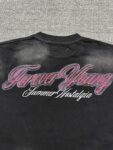编号721   #P72    DUAA New Age T-shirt 2026ss欧美最新潮牌白墨直喷烫钻洗水做旧短袖T恤