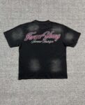 编号721   #P72    DUAA New Age T-shirt 2026ss欧美最新潮牌白墨直喷烫钻洗水做旧短袖T恤