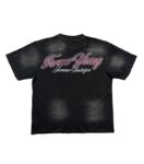 编号721   #P72    DUAA New Age T-shirt 2026ss欧美最新潮牌白墨直喷烫钻洗水做旧短袖T恤