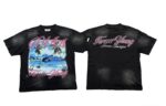 编号721   #P72    DUAA New Age T-shirt 2026ss欧美最新潮牌白墨直喷烫钻洗水做旧短袖T恤