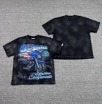 编号720   #P72   DUAA New Age T-shirt 2026ss欧美最新潮牌白墨直喷烫钻洗水做旧短袖T恤