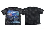 编号720   #P72   DUAA New Age T-shirt 2026ss欧美最新潮牌白墨直喷烫钻洗水做旧短袖T恤