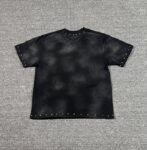 编号720   #P72   DUAA New Age T-shirt 2026ss欧美最新潮牌白墨直喷烫钻洗水做旧短袖T恤