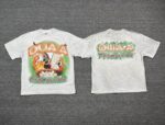 编号719   #P72    DUAA New Age T-shirt 2026ss欧美最新潮牌白墨直喷烫钻洗水做旧短袖T恤
