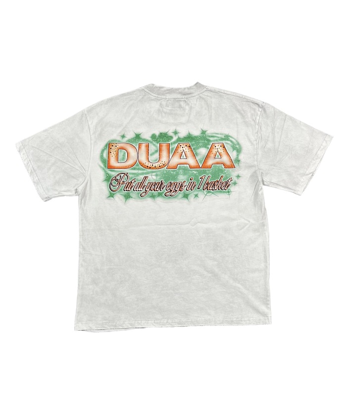 编号719   #P72    DUAA New Age T-shirt 2026ss欧美最新潮牌白墨直喷烫钻洗水做旧短袖T恤