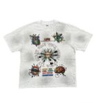 编号713   #P72   DUAA New Age T-shirt 2026ss欧美最新潮牌白墨直喷烫钻洗水做旧短袖T恤