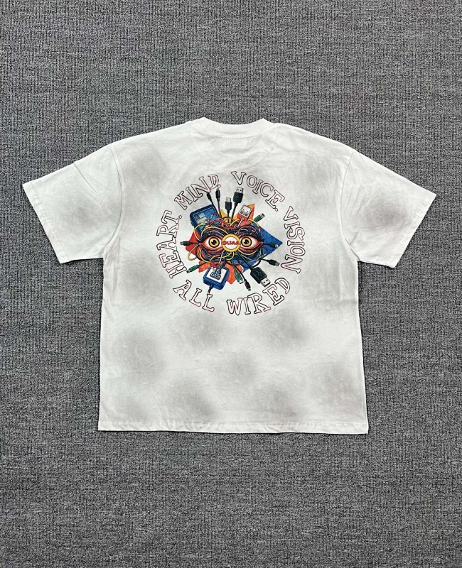编号713   #P72   DUAA New Age T-shirt 2026ss欧美最新潮牌白墨直喷烫钻洗水做旧短袖T恤