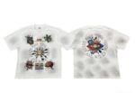 编号713   #P72   DUAA New Age T-shirt 2026ss欧美最新潮牌白墨直喷烫钻洗水做旧短袖T恤