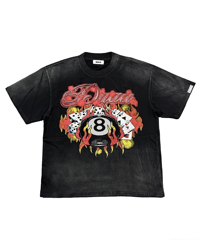 编号709   #P70    DUAA New Age T-shirt 2026ss欧美最新潮牌烫钻洗水做旧短袖T恤