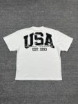 编号707   #P60   DUAA New Age T-shirt 2026ss欧美最新潮牌烫钻洗水做旧短袖T恤