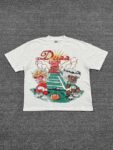 编号707   #P60   DUAA New Age T-shirt 2026ss欧美最新潮牌烫钻洗水做旧短袖T恤