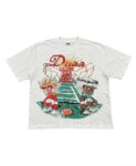 编号707   #P60   DUAA New Age T-shirt 2026ss欧美最新潮牌烫钻洗水做旧短袖T恤