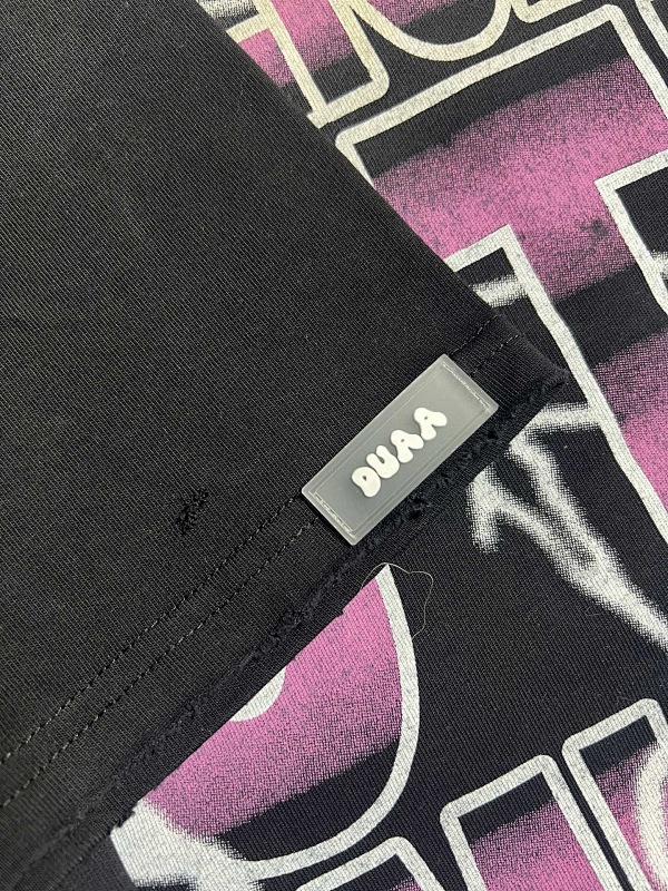 编号706   #P65    DUAA New Age T-shirt 2026ss欧美最新潮牌烫钻洗水做旧短袖T恤