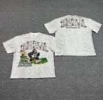 编号703   #P65   DUAA New Age T-shirt 2026ss欧美最新潮牌烫钻洗水做旧短袖T恤