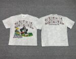 编号703   #P65   DUAA New Age T-shirt 2026ss欧美最新潮牌烫钻洗水做旧短袖T恤
