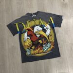 DU211# P72  DUAA 美国街头潮牌烫钻破洞马骝短袖T恤